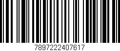 Código de barras (EAN, GTIN, SKU, ISBN): '7897222407617'