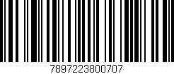 Código de barras (EAN, GTIN, SKU, ISBN): '7897223800707'