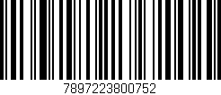 Código de barras (EAN, GTIN, SKU, ISBN): '7897223800752'