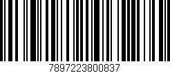 Código de barras (EAN, GTIN, SKU, ISBN): '7897223800837'