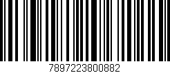 Código de barras (EAN, GTIN, SKU, ISBN): '7897223800882'
