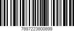 Código de barras (EAN, GTIN, SKU, ISBN): '7897223800899'