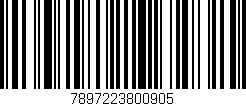 Código de barras (EAN, GTIN, SKU, ISBN): '7897223800905'