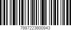 Código de barras (EAN, GTIN, SKU, ISBN): '7897223800943'