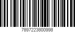 Código de barras (EAN, GTIN, SKU, ISBN): '7897223800998'