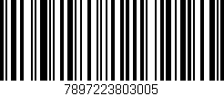 Código de barras (EAN, GTIN, SKU, ISBN): '7897223803005'