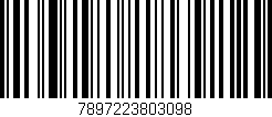 Código de barras (EAN, GTIN, SKU, ISBN): '7897223803098'