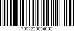 Código de barras (EAN, GTIN, SKU, ISBN): '7897223804033'