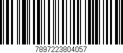 Código de barras (EAN, GTIN, SKU, ISBN): '7897223804057'