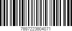 Código de barras (EAN, GTIN, SKU, ISBN): '7897223804071'