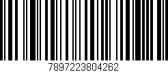 Código de barras (EAN, GTIN, SKU, ISBN): '7897223804262'
