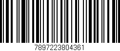Código de barras (EAN, GTIN, SKU, ISBN): '7897223804361'