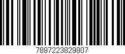 Código de barras (EAN, GTIN, SKU, ISBN): '7897223829807'