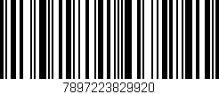 Código de barras (EAN, GTIN, SKU, ISBN): '7897223829920'