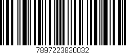 Código de barras (EAN, GTIN, SKU, ISBN): '7897223830032'