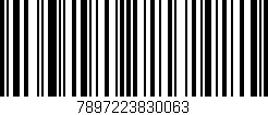 Código de barras (EAN, GTIN, SKU, ISBN): '7897223830063'