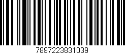 Código de barras (EAN, GTIN, SKU, ISBN): '7897223831039'