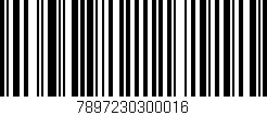 Código de barras (EAN, GTIN, SKU, ISBN): '7897230300016'