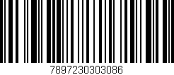 Código de barras (EAN, GTIN, SKU, ISBN): '7897230303086'