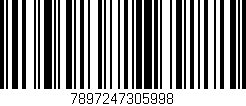 Código de barras (EAN, GTIN, SKU, ISBN): '7897247305998'