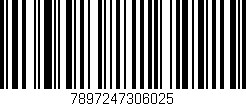 Código de barras (EAN, GTIN, SKU, ISBN): '7897247306025'