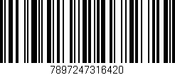 Código de barras (EAN, GTIN, SKU, ISBN): '7897247316420'