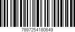 Código de barras (EAN, GTIN, SKU, ISBN): '7897254180649'