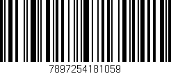 Código de barras (EAN, GTIN, SKU, ISBN): '7897254181059'