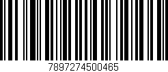 Código de barras (EAN, GTIN, SKU, ISBN): '7897274500465'