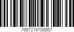 Código de barras (EAN, GTIN, SKU, ISBN): '7897274700957'