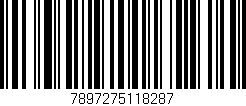 Código de barras (EAN, GTIN, SKU, ISBN): '7897275118287'