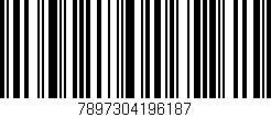 Código de barras (EAN, GTIN, SKU, ISBN): '7897304196187'