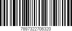 Código de barras (EAN, GTIN, SKU, ISBN): '7897322706320'