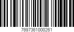 Código de barras (EAN, GTIN, SKU, ISBN): '7897381000261'