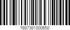 Código de barras (EAN, GTIN, SKU, ISBN): '7897381000650'