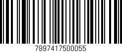 Código de barras (EAN, GTIN, SKU, ISBN): '7897417500055'