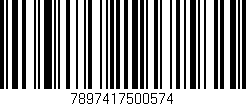 Código de barras (EAN, GTIN, SKU, ISBN): '7897417500574'