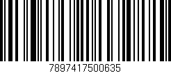 Código de barras (EAN, GTIN, SKU, ISBN): '7897417500635'