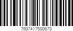 Código de barras (EAN, GTIN, SKU, ISBN): '7897417500673'