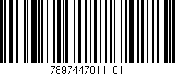 Código de barras (EAN, GTIN, SKU, ISBN): '7897447011101'