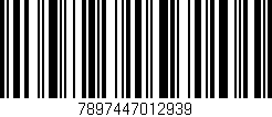 Código de barras (EAN, GTIN, SKU, ISBN): '7897447012939'
