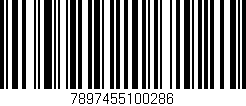 Código de barras (EAN, GTIN, SKU, ISBN): '7897455100286'