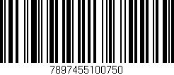 Código de barras (EAN, GTIN, SKU, ISBN): '7897455100750'