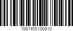 Código de barras (EAN, GTIN, SKU, ISBN): '7897455100910'