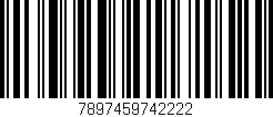 Código de barras (EAN, GTIN, SKU, ISBN): '7897459742222'