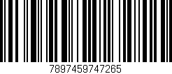 Código de barras (EAN, GTIN, SKU, ISBN): '7897459747265'