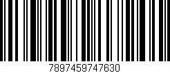 Código de barras (EAN, GTIN, SKU, ISBN): '7897459747630'