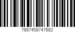 Código de barras (EAN, GTIN, SKU, ISBN): '7897459747692'