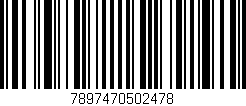Código de barras (EAN, GTIN, SKU, ISBN): '7897470502478'