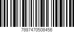 Código de barras (EAN, GTIN, SKU, ISBN): '7897470508456'